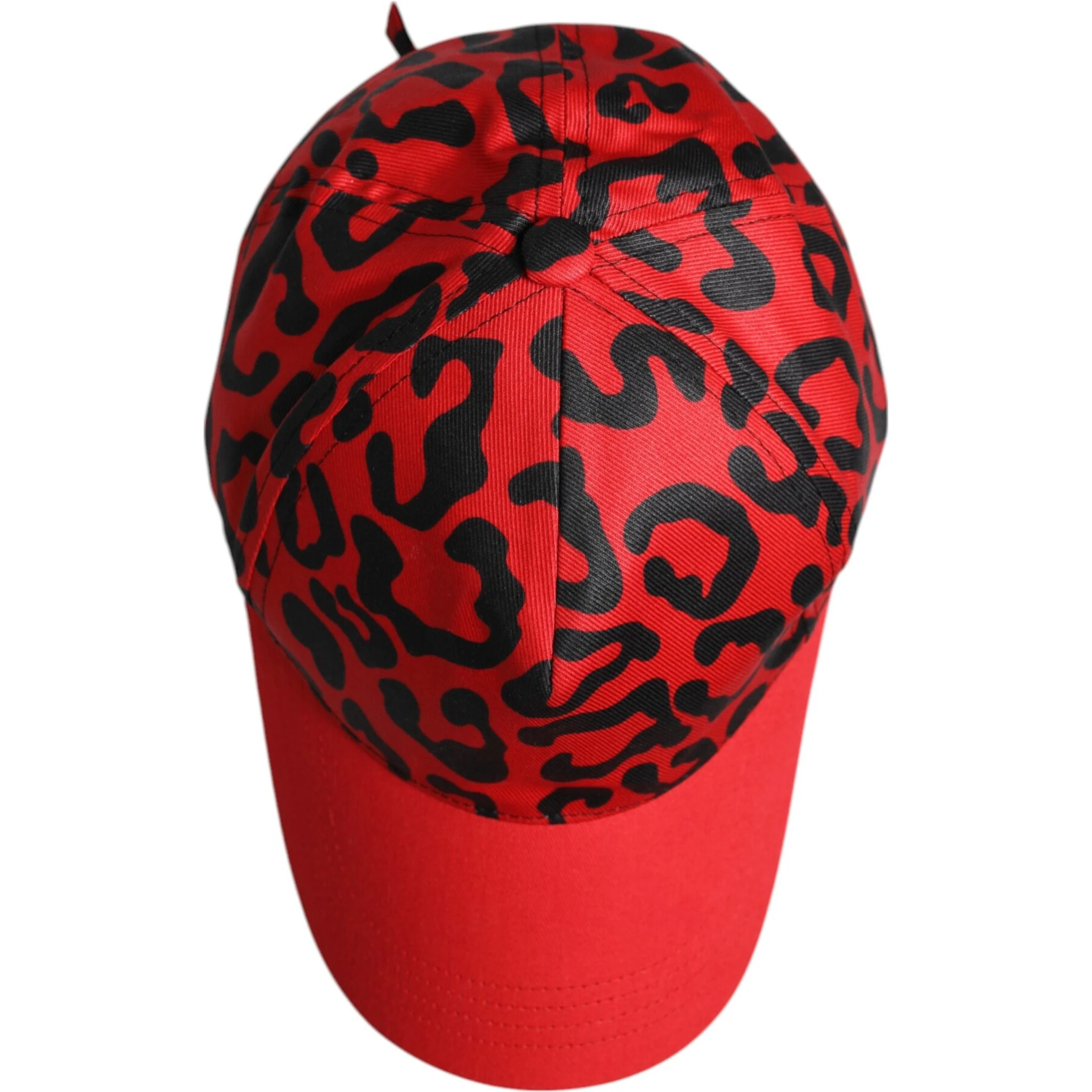 Red Cotton 6 Panels Women Baseball Cap
