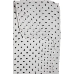 White Polka Dots Polyester Wrap Shawl Scarf