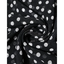 Black Polka Dots Polyester Wrap Shawl Scarf