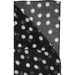 Black Polka Dots Polyester Wrap Shawl Scarf