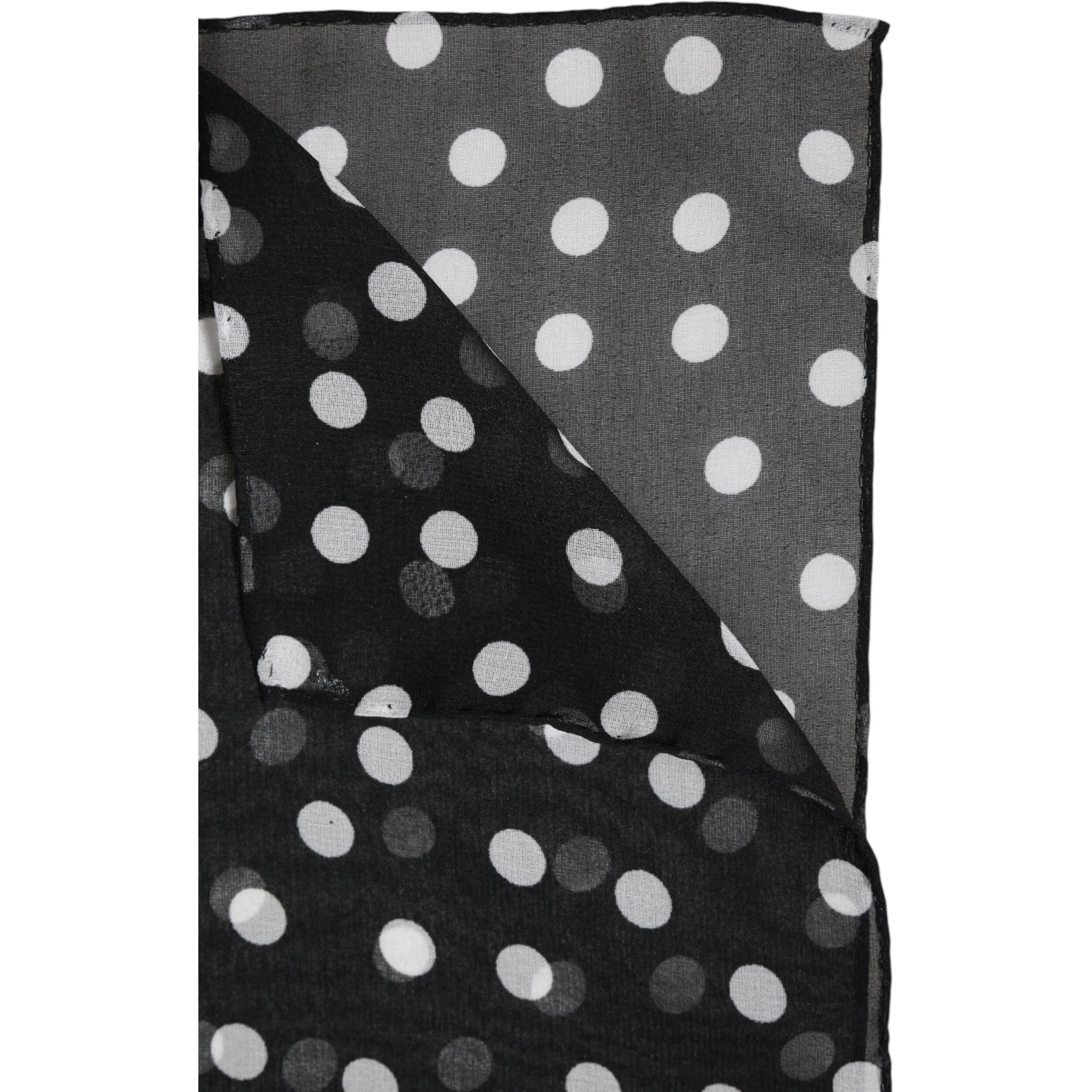 Black Polka Dots Polyester Wrap Shawl Scarf