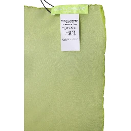 Green Silk Rectangle Wrap Shawl Neck Warmer Scarf