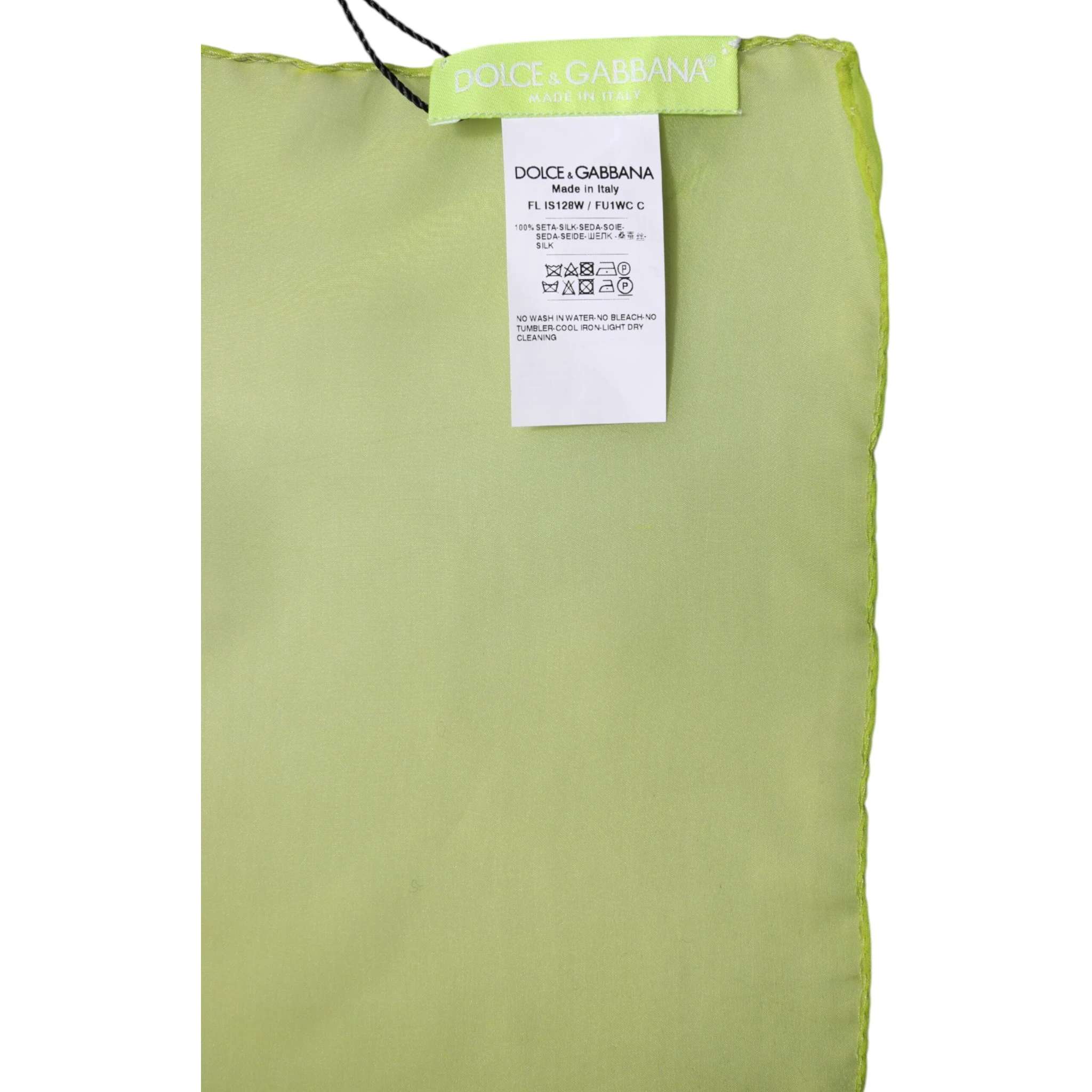 Green Silk Rectangle Wrap Shawl Neck Warmer Scarf