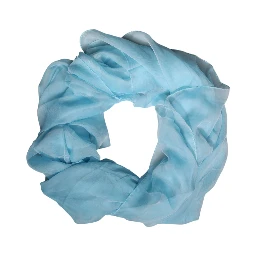 Light Blue Silk Rectangle Wrap Shawl Scarf