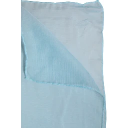 Light Blue Silk Rectangle Wrap Shawl Scarf