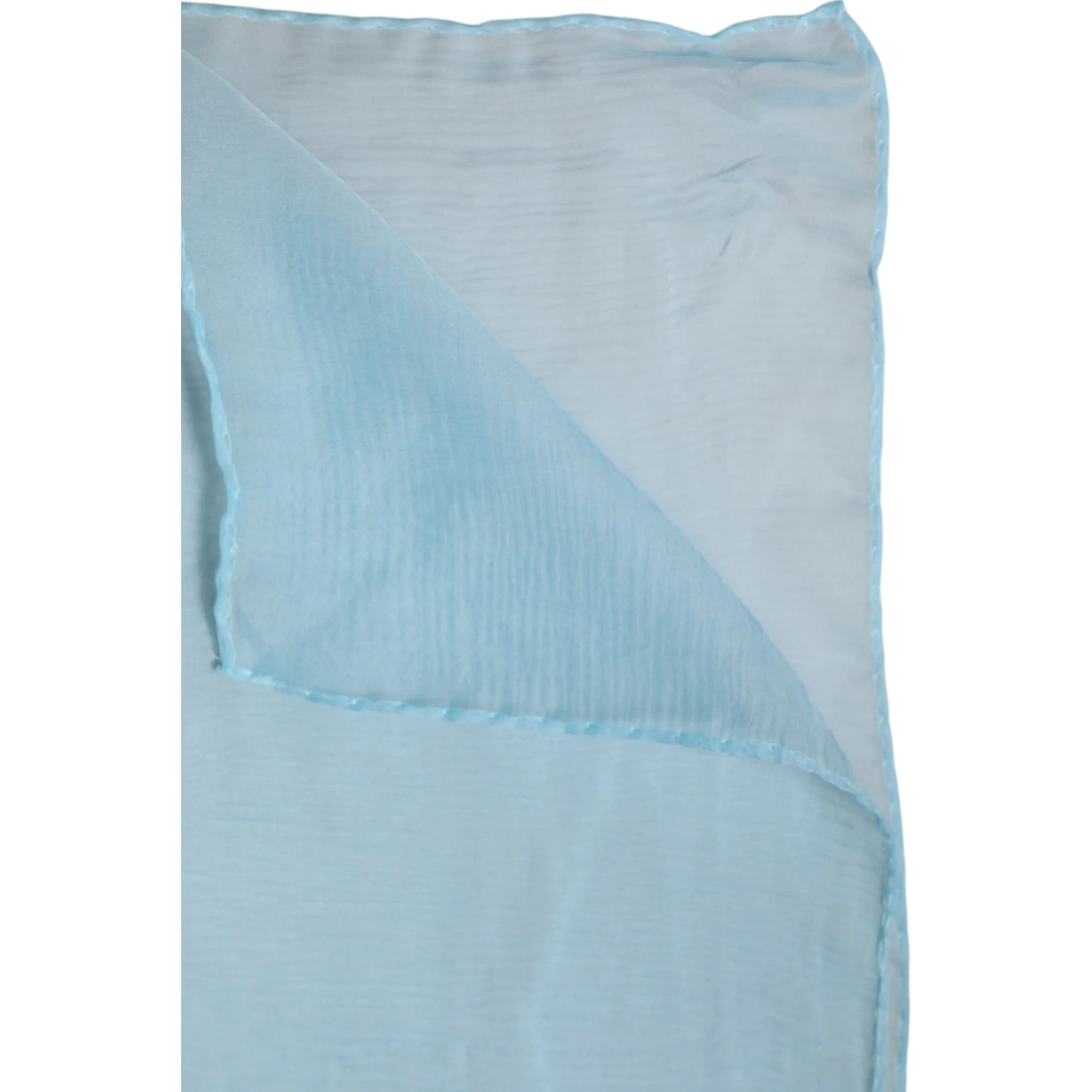 Light Blue Silk Rectangle Wrap Shawl Scarf