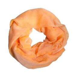 Orange Silk Rectangle Wrap Shawl Scarf