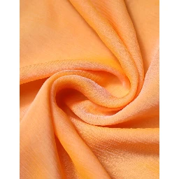 Orange Silk Rectangle Wrap Shawl Scarf