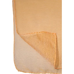 Orange Silk Rectangle Wrap Shawl Scarf