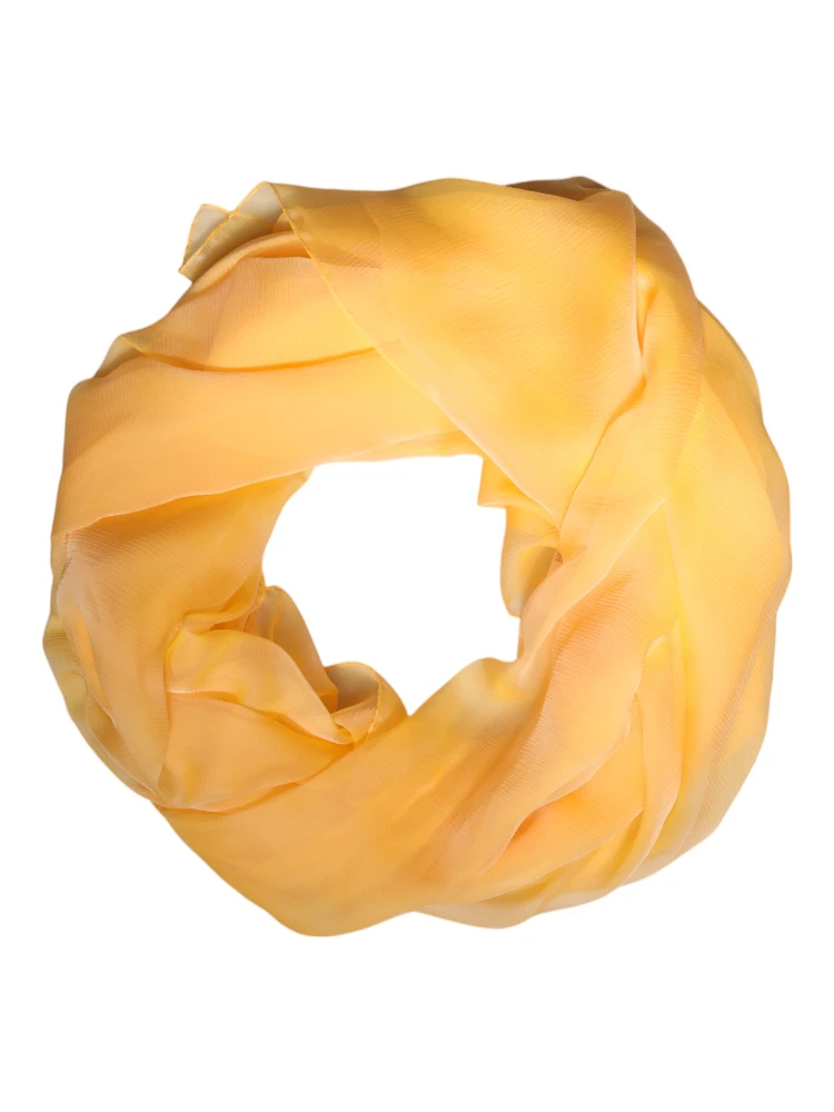 Yellow Silk Rectangle Wrap Shawl Scarf alternative