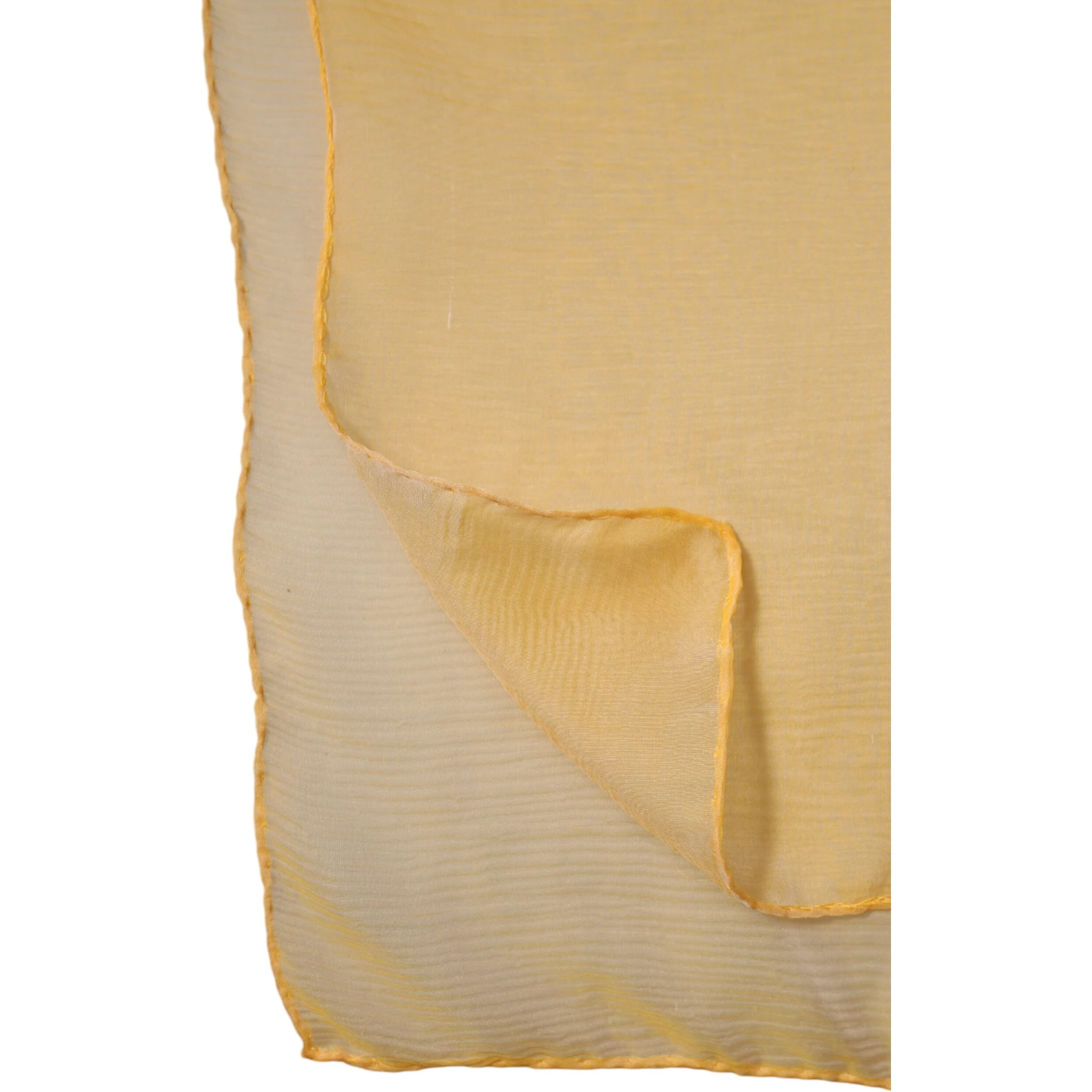 Yellow Silk Rectangle Wrap Shawl Scarf