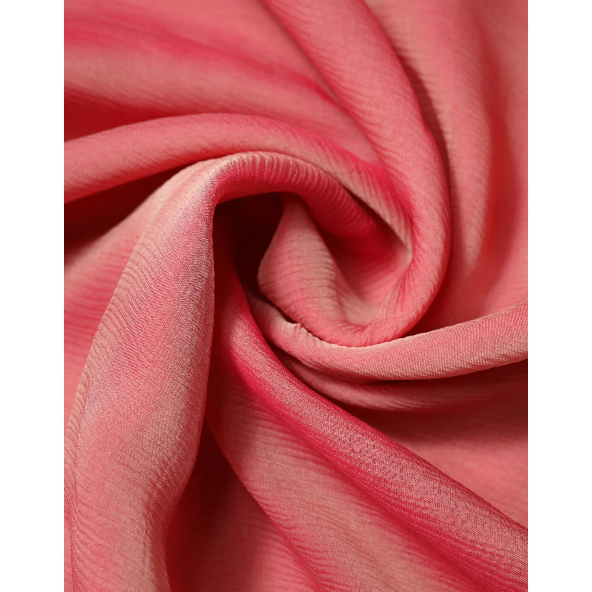Pink Silk Rectangle Women Wrap Shawl Scarf