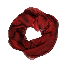 Red Silk Rectangle Women Wrap Shawl Scarf