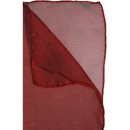 Red Silk Rectangle Women Wrap Shawl Scarf
