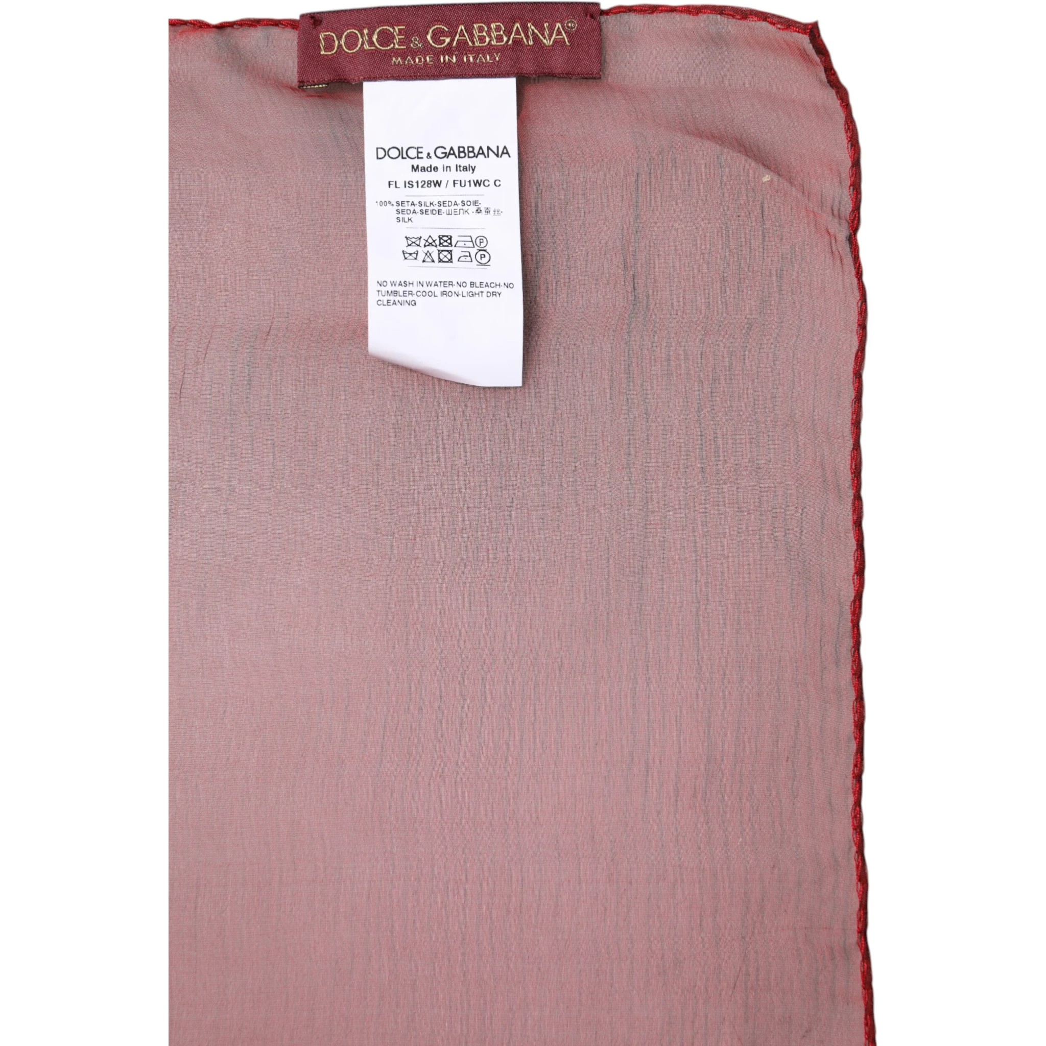 Red Silk Rectangle Women Wrap Shawl Scarf