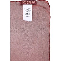 Red Silk Rectangle Women Wrap Shawl Scarf