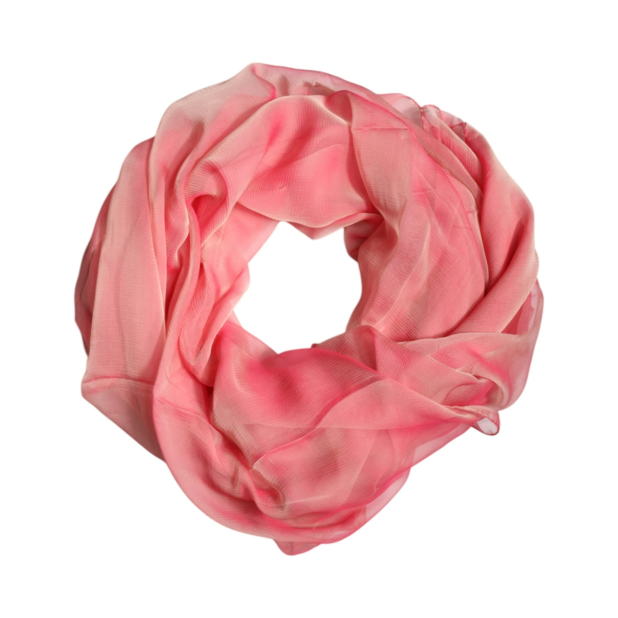 Pink Silk Rectangle Women Wrap Shawl Scarf
