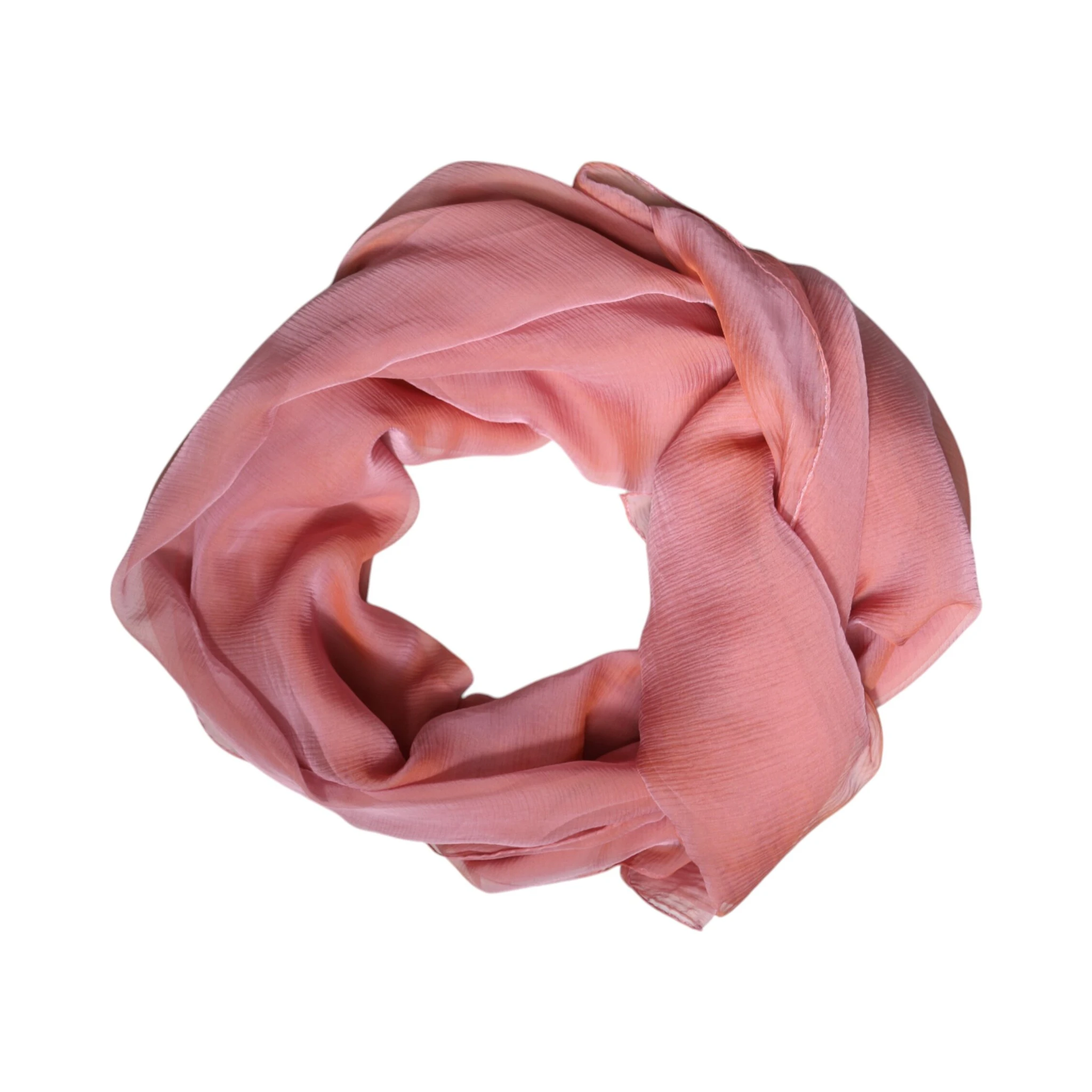 Pink Silk Rectangle Women Wrap Shawl Scarf