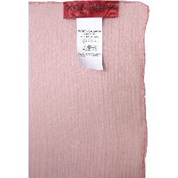 Pink Silk Rectangle Women Wrap Shawl Scarf