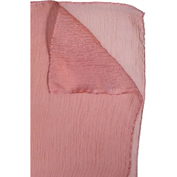 Pink Silk Rectangle Women Wrap Shawl Scarf