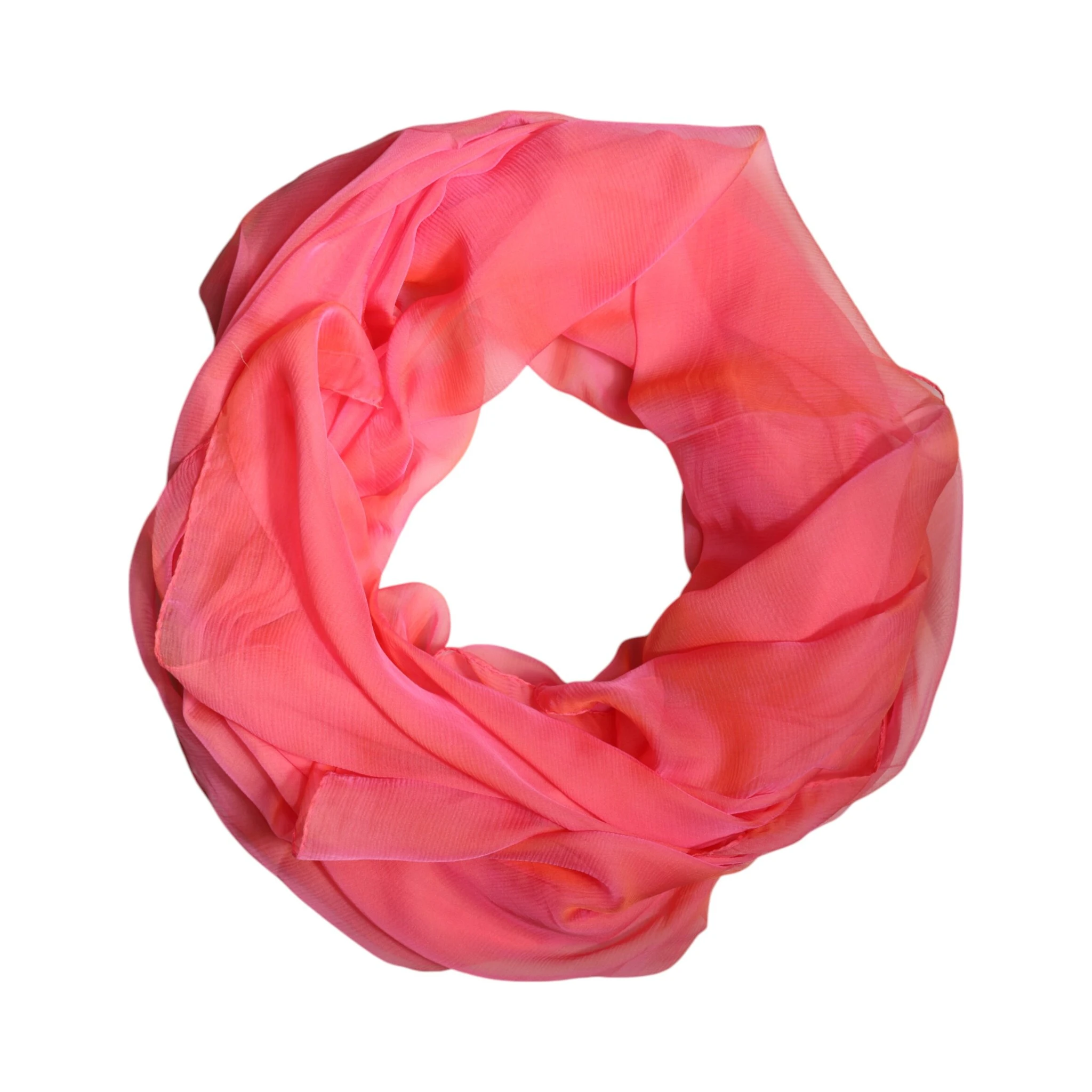 Pink Silk Rectangle Women Wrap Shawl Scarf