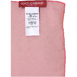 Pink Silk Rectangle Women Wrap Shawl Scarf