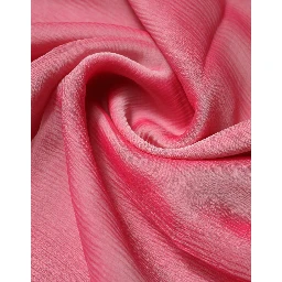 Pink Silk Rectangle Women Wrap Shawl Scarf