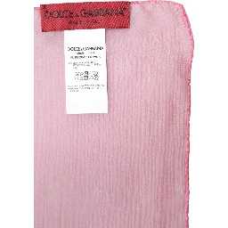 Pink Silk Rectangle Women Wrap Shawl Scarf