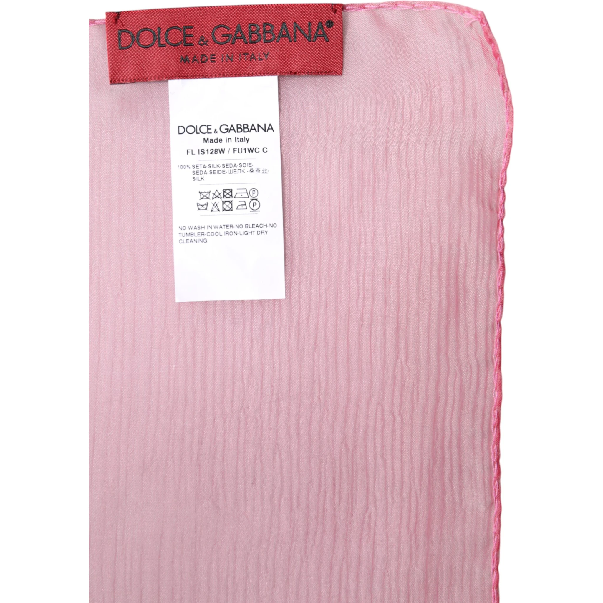 Pink Silk Rectangle Women Wrap Shawl Scarf