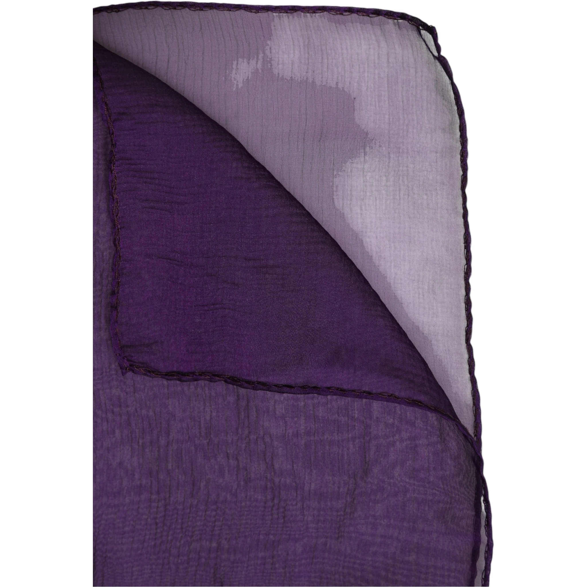 Purple Silk Rectangle Wrap Shawl Scarf