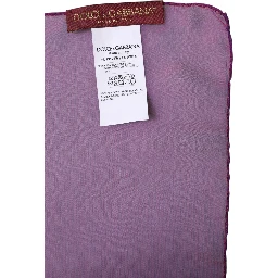 Purple Silk Rectangle Wrap Shawl Scarf