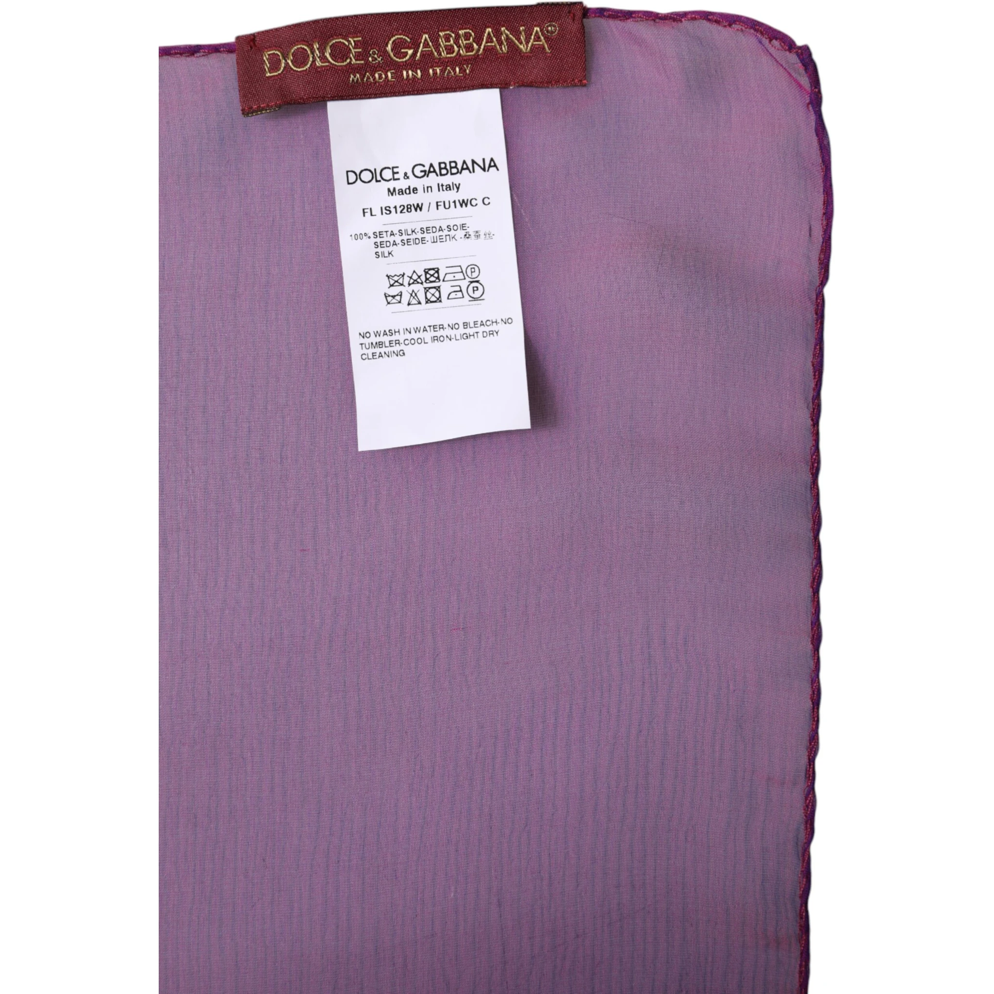 Purple Silk Rectangle Wrap Shawl Scarf