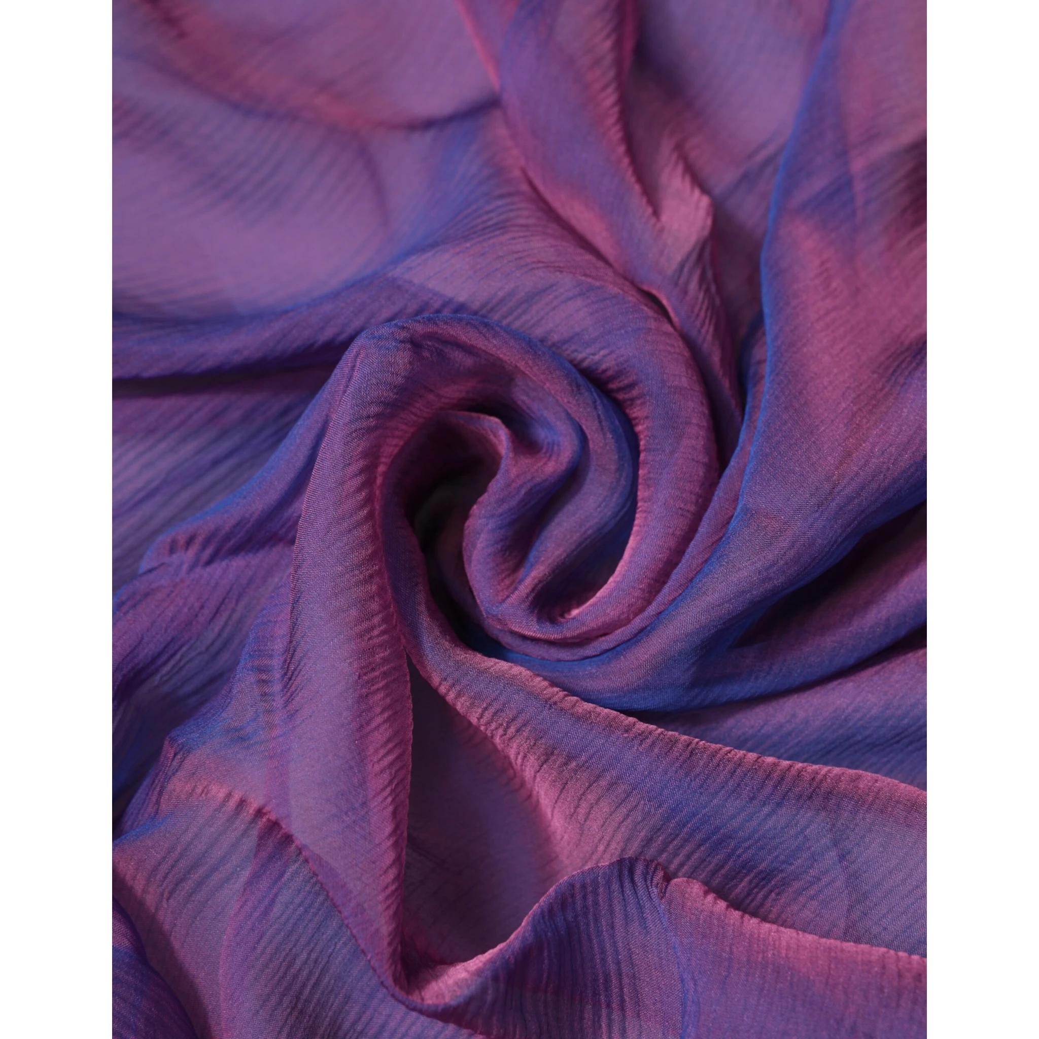 Purple Silk Rectangle Wrap Shawl Scarf