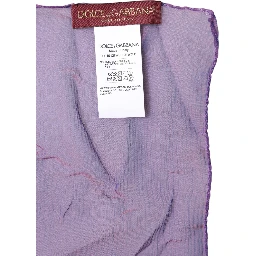 Purple Silk Rectangle Wrap Shawl Scarf