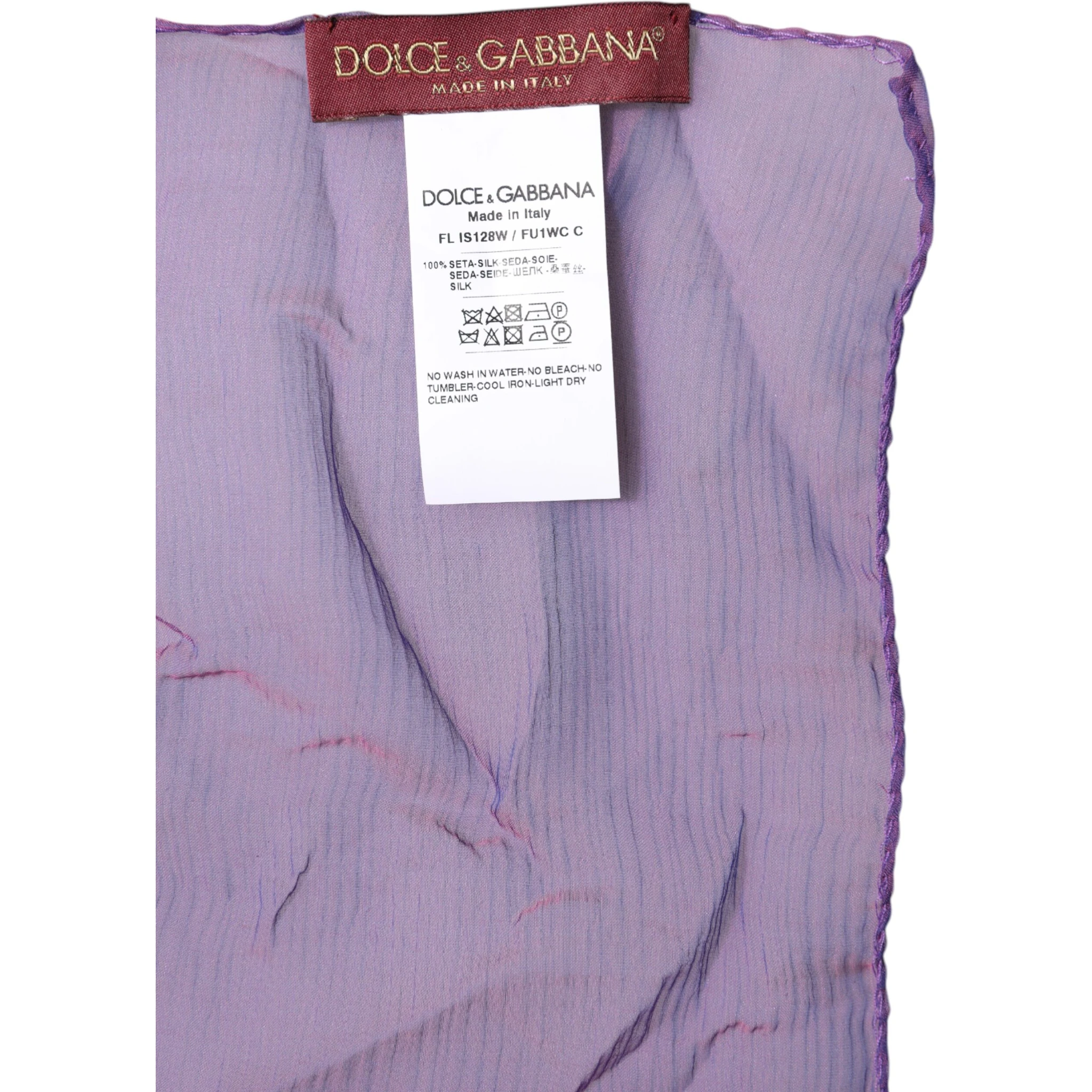 Purple Silk Rectangle Wrap Shawl Scarf