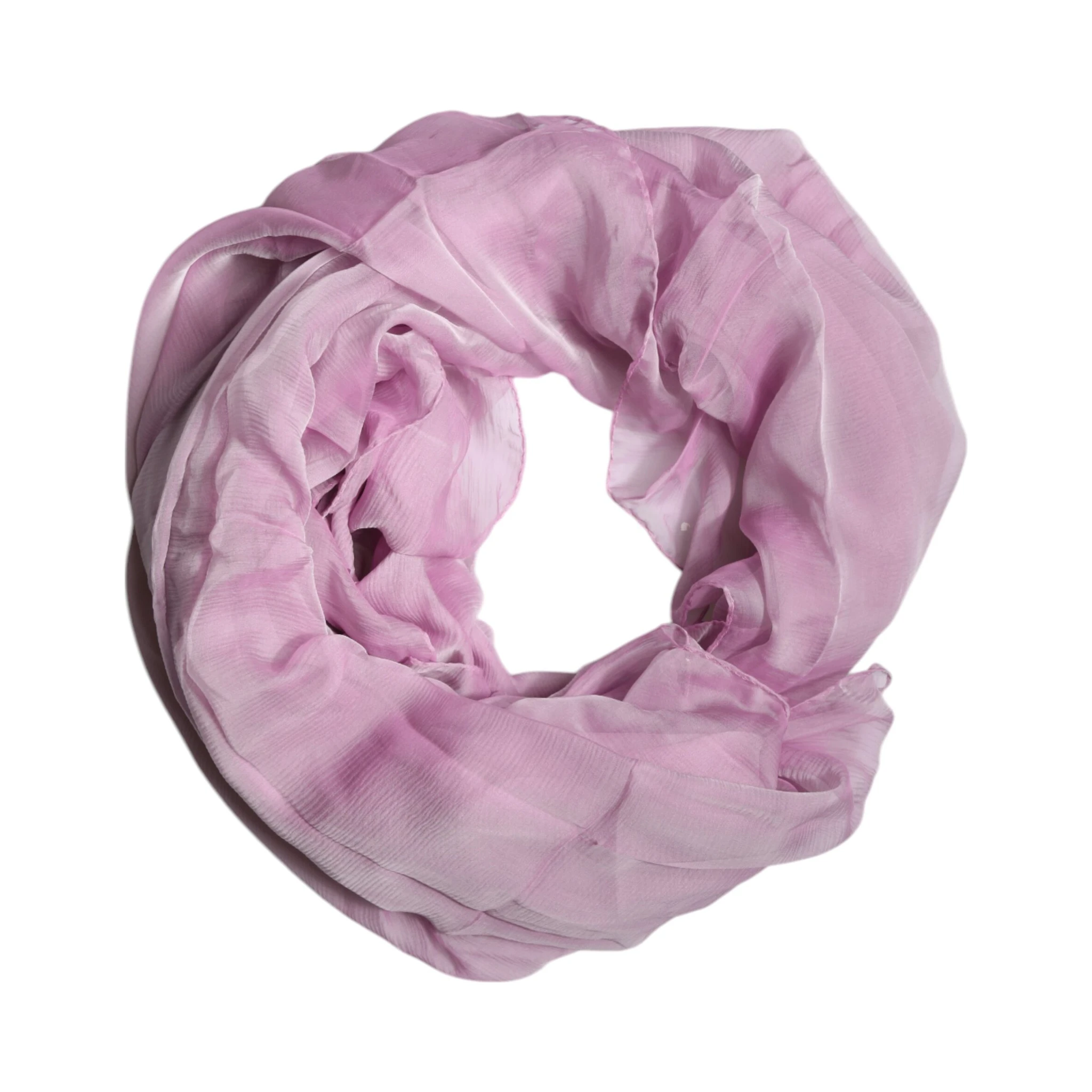 Pink Silk Rectangle Women Wrap Shawl Scarf