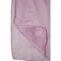 Pink Silk Rectangle Women Wrap Shawl Scarf