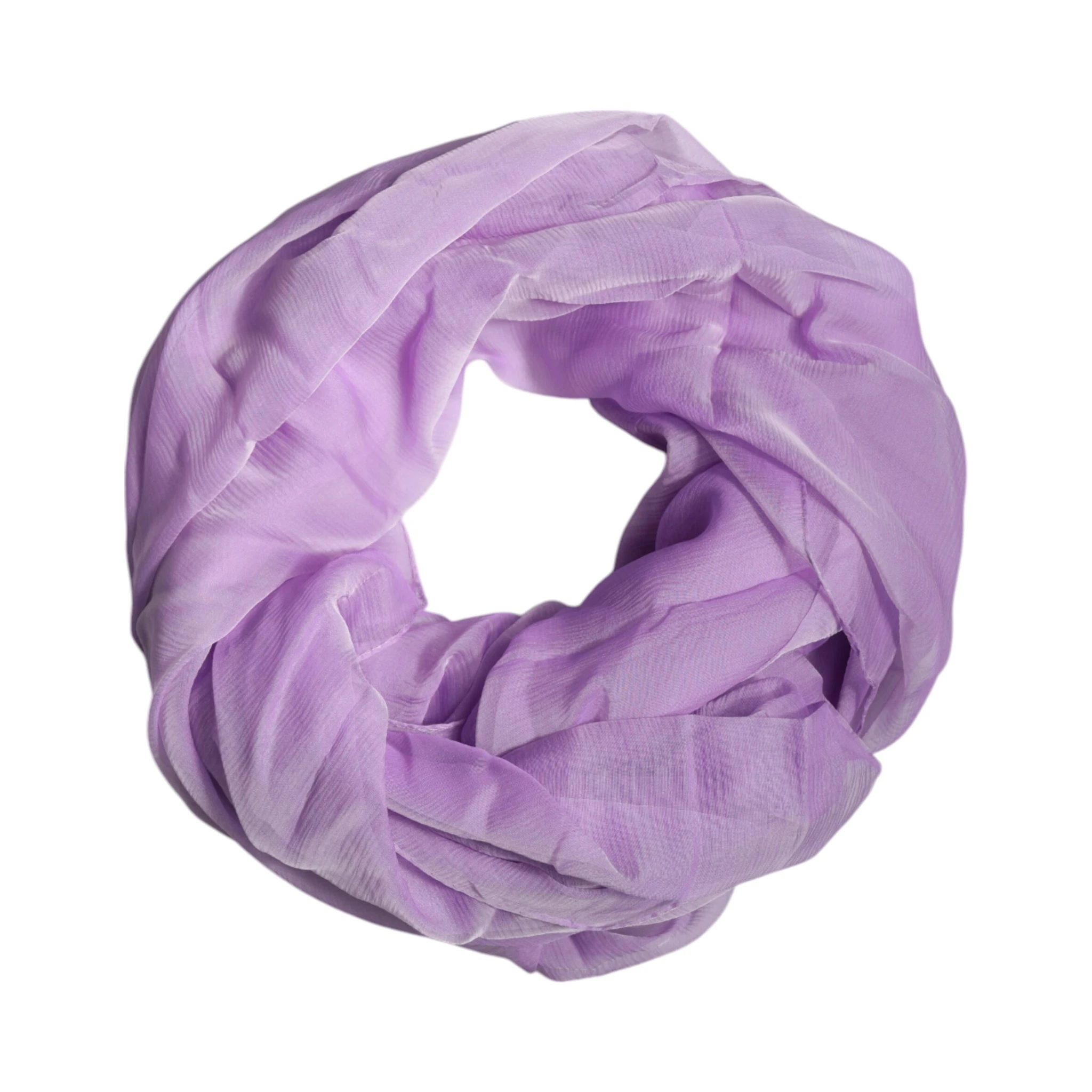 Purple Silk Rectangle Wrap Shawl Scarf