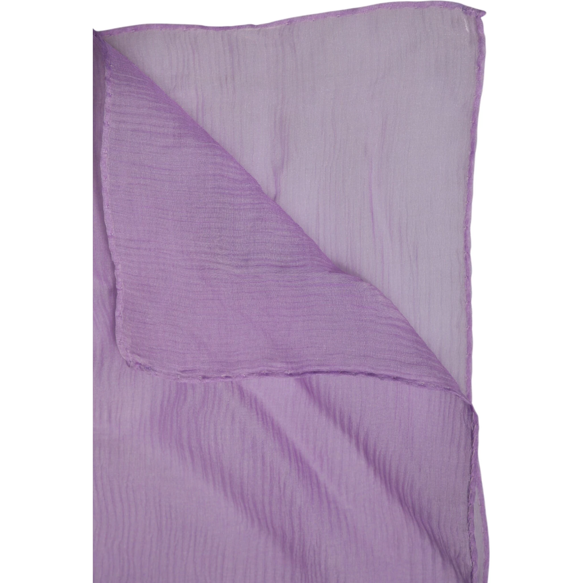 Purple Silk Rectangle Wrap Shawl Scarf