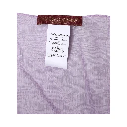 Purple Silk Rectangle Wrap Shawl Scarf