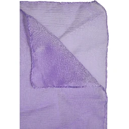 Purple Silk Rectangle Wrap Shawl Scarf
