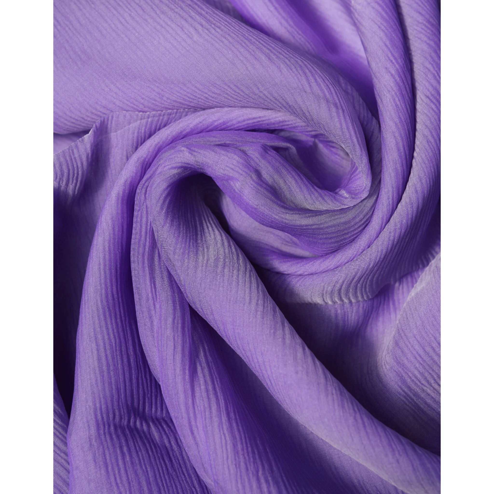 Purple Silk Rectangle Wrap Shawl Scarf