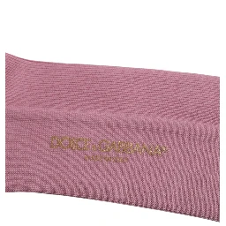 Rose Pink Cotton Over The Calf Socks