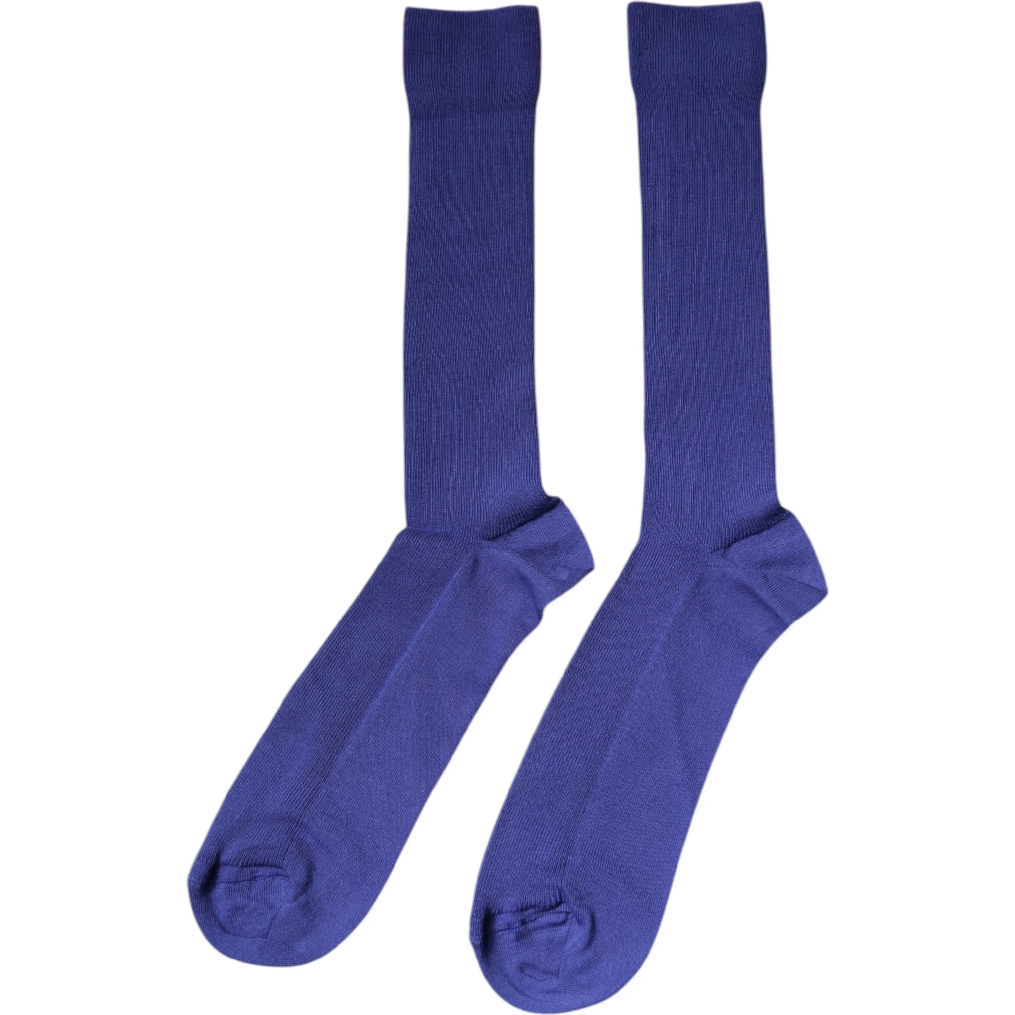 Purple Cotton Logo Over The Calf Socks
