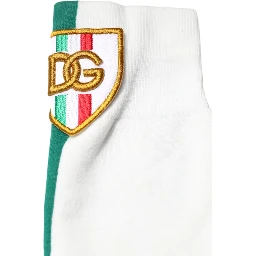 Multicolor Cotton DG Logo Patch Mid Calf Socks