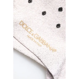 Gray Viscose Stretch Dotted Socks