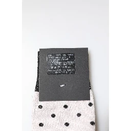 Gray Viscose Stretch Dotted Socks