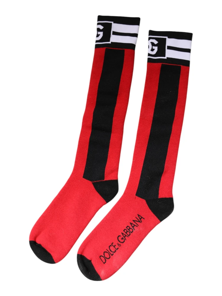 Red Cotton Stretch Printed Socks alternative