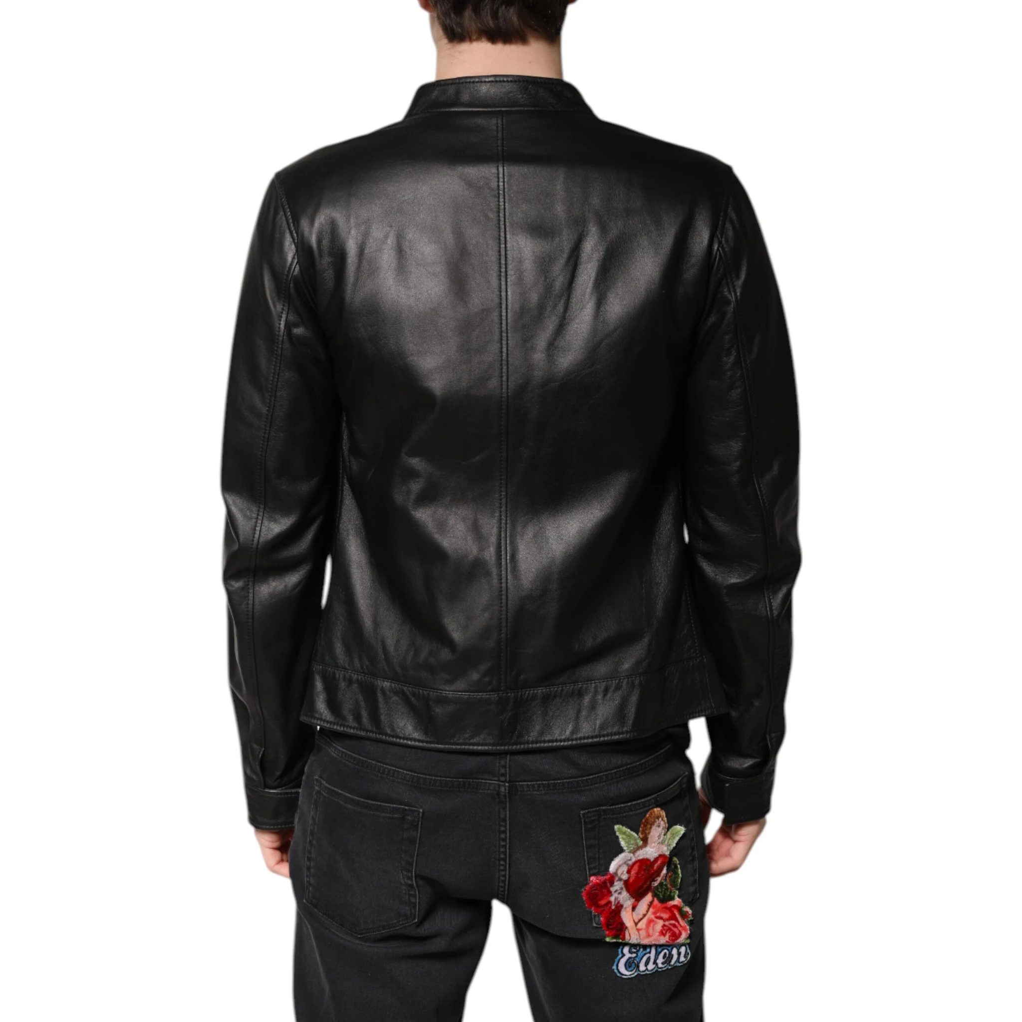 Black Sheep Leather Biker Full Zip Jacket