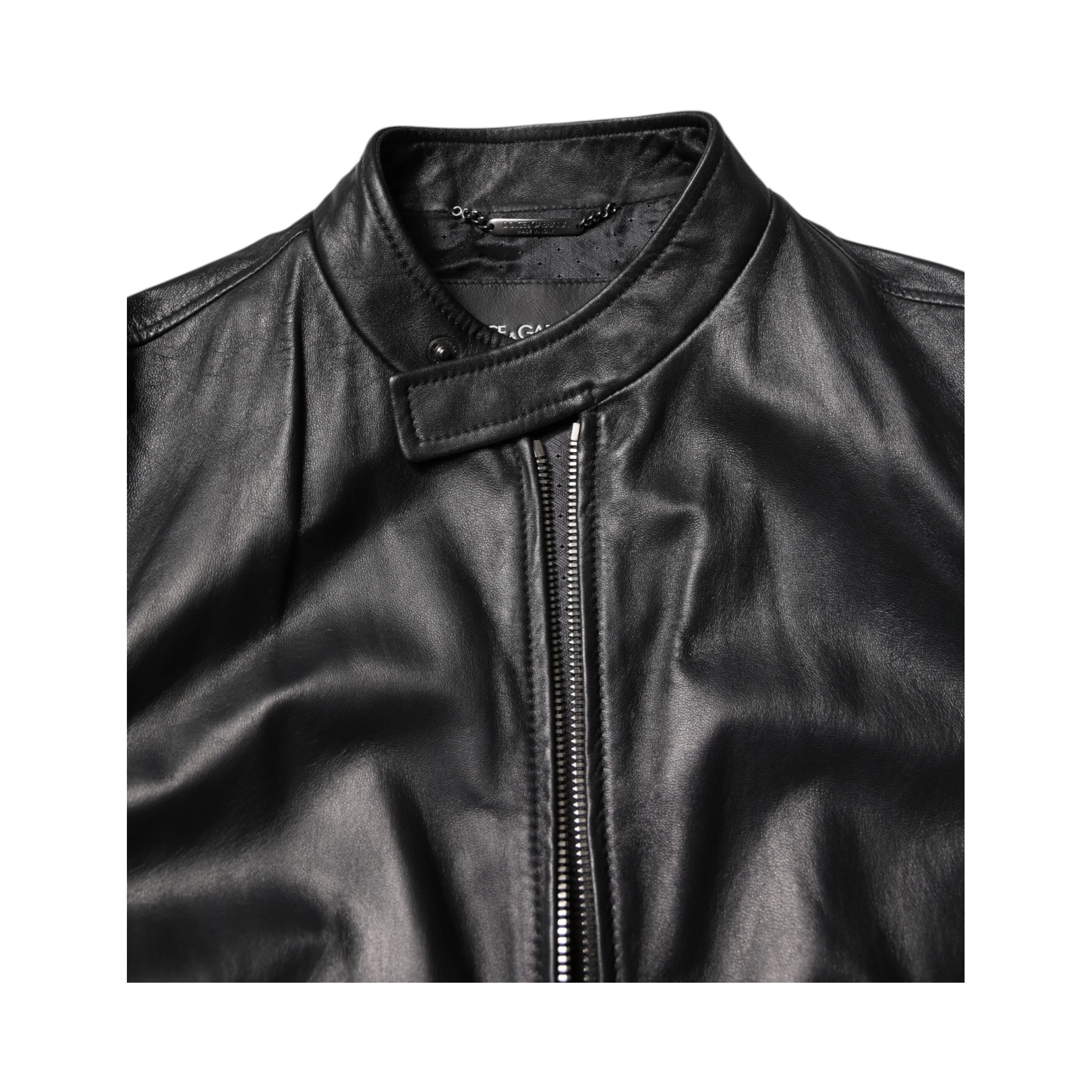 Black Sheep Leather Biker Full Zip Jacket
